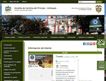 Tablet Screenshot of carolinadelprincipe-antioquia.gov.co